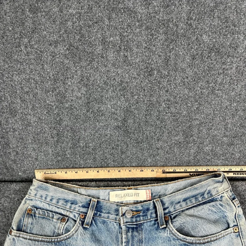 Levis‎ 550 Jeans Mens Size 36x34 Light Wash Distressed Relaxed Tapered